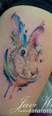 фото тату заяц от 02.09.2017 №001 — tatoos hare — tatufoto.com