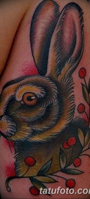 фото тату заяц от 02.09.2017 №006 — tatoos hare — tatufoto.com