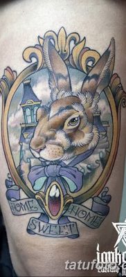 фото тату заяц от 02.09.2017 №008 — tatoos hare — tatufoto.com