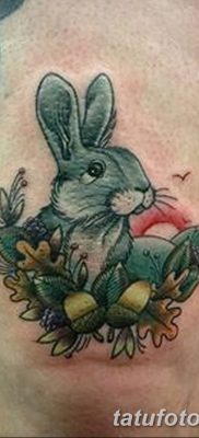 фото тату заяц от 02.09.2017 №015 — tatoos hare — tatufoto.com