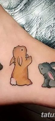 фото тату заяц от 02.09.2017 №029 — tatoos hare — tatufoto.com