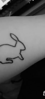 фото тату заяц от 02.09.2017 №039 — tatoos hare — tatufoto.com