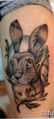 фото тату заяц от 02.09.2017 №051 — tatoos hare — tatufoto.com