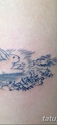 фото тату заяц от 02.09.2017 №057 — tatoos hare — tatufoto.com