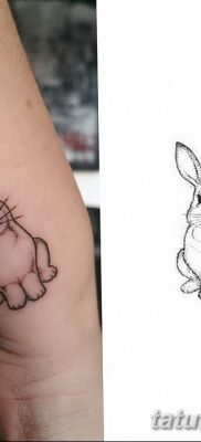 фото тату заяц от 02.09.2017 №074 — tatoos hare — tatufoto.com