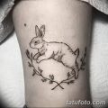 фото тату заяц от 02.09.2017 №102 - tatoos hare - tatufoto.com