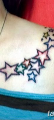 фото тату звезды на плечах от 19.09.2017 №001 — tattoo of a star on the shoul — tatufoto.com