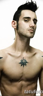 фото тату звезды на плечах от 19.09.2017 №044 — tattoo of a star on the shoul — tatufoto.com 1234542561 35134