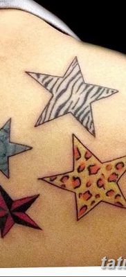 фото тату звезды на плечах от 19.09.2017 №049 — tattoo of a star on the shoul — tatufoto.com
