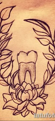 фото тату зуб от 13.09.2017 №008 — tattoo tooth — tatufoto.com