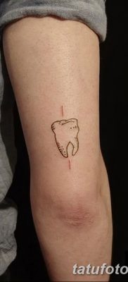 фото тату зуб от 13.09.2017 №015 — tattoo tooth — tatufoto.com