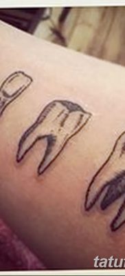 фото тату зуб от 13.09.2017 №032 — tattoo tooth — tatufoto.com