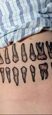 фото тату зуб от 13.09.2017 №046 — tattoo tooth — tatufoto.com