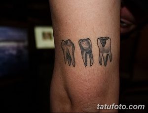 фото тату зуб от 13.09.2017 №076 - tattoo tooth - tatufoto.com