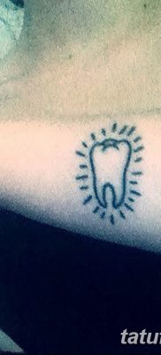 фото тату зуб от 13.09.2017 №100 — tattoo tooth — tatufoto.com