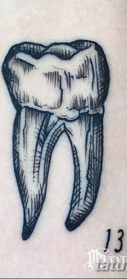 фото тату зуб от 13.09.2017 №137 — tattoo tooth — tatufoto.com