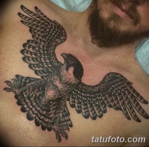 фото тату коршун птица от 12.09.2017 №024 - tattoo kite bird - tatufoto.com