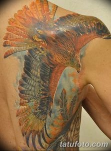 фото тату коршун птица от 12.09.2017 №030 - tattoo kite bird - tatufoto.com