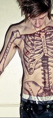 фото тату кости от 23.09.2017 №049 — bone tattoo — tatufoto.com