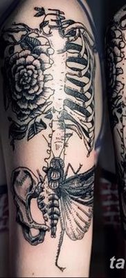 фото тату кости от 23.09.2017 №064 — bone tattoo — tatufoto.com