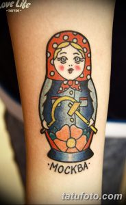 фото тату матрешка от 14.09.2017 №202 - Matryoshka tattoo - tatufoto.com