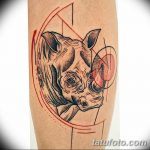 фото тату носорог от 29.09.2017 №003 - rhino tattoo - tatufoto.com