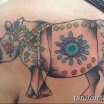 фото тату носорог от 29.09.2017 №010 - rhino tattoo - tatufoto.com