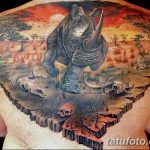 фото тату носорог от 29.09.2017 №012 - rhino tattoo - tatufoto.com