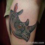 фото тату носорог от 29.09.2017 №015 - rhino tattoo - tatufoto.com