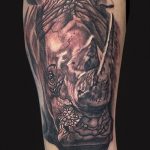 фото тату носорог от 29.09.2017 №016 - rhino tattoo - tatufoto.com