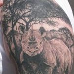 фото тату носорог от 29.09.2017 №021 - rhino tattoo - tatufoto.com