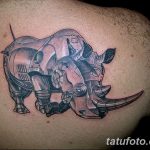 фото тату носорог от 29.09.2017 №031 - rhino tattoo - tatufoto.com