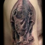 фото тату носорог от 29.09.2017 №038 - rhino tattoo - tatufoto.com