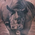 фото тату носорог от 29.09.2017 №046 - rhino tattoo - tatufoto.com