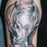 фото тату носорог от 29.09.2017 №048 - rhino tattoo - tatufoto.com