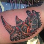 фото тату носорог от 29.09.2017 №050 - rhino tattoo - tatufoto.com
