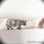 фото тату носорог от 29.09.2017 №052 - rhino tattoo - tatufoto.com