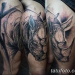 фото тату носорог от 29.09.2017 №055 - rhino tattoo - tatufoto.com