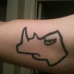 фото тату носорог от 29.09.2017 №058 - rhino tattoo - tatufoto.com