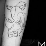 фото тату носорог от 29.09.2017 №059 - rhino tattoo - tatufoto.com