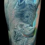 фото тату носорог от 29.09.2017 №061 - rhino tattoo - tatufoto.com