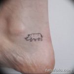фото тату носорог от 29.09.2017 №067 - rhino tattoo - tatufoto.com