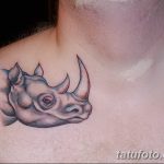 фото тату носорог от 29.09.2017 №071 - rhino tattoo - tatufoto.com