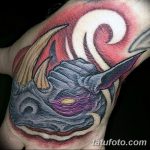 фото тату носорог от 29.09.2017 №073 - rhino tattoo - tatufoto.com