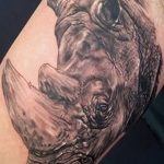 фото тату носорог от 29.09.2017 №074 - rhino tattoo - tatufoto.com