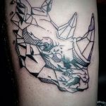 фото тату носорог от 29.09.2017 №075 - rhino tattoo - tatufoto.com