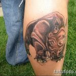 фото тату носорог от 29.09.2017 №078 - rhino tattoo - tatufoto.com