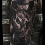фото тату носорог от 29.09.2017 №079 - rhino tattoo - tatufoto.com