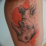 фото тату носорог от 29.09.2017 №085 - rhino tattoo - tatufoto.com