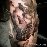 фото тату носорог от 29.09.2017 №088 - rhino tattoo - tatufoto.com